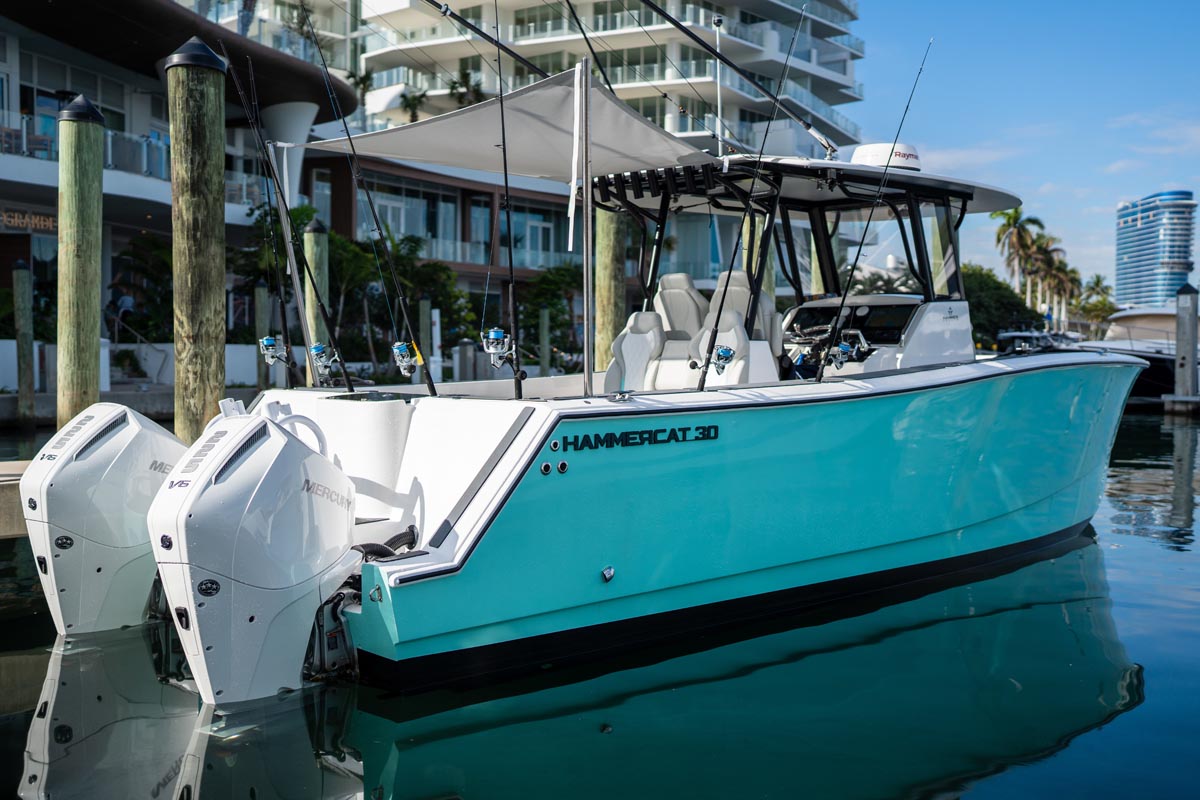 HammerCat 30 running along the coast
