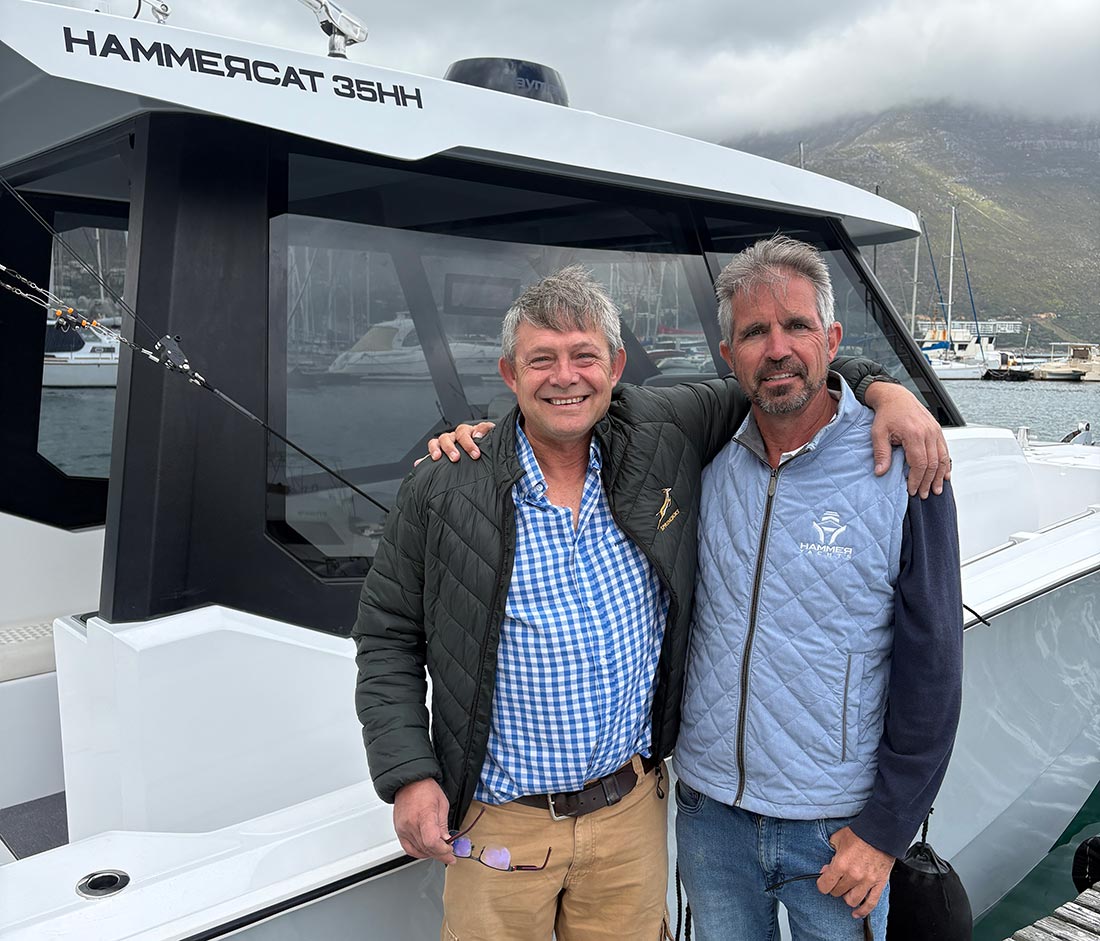 Peter and Francois, founders of Hammer Yachts