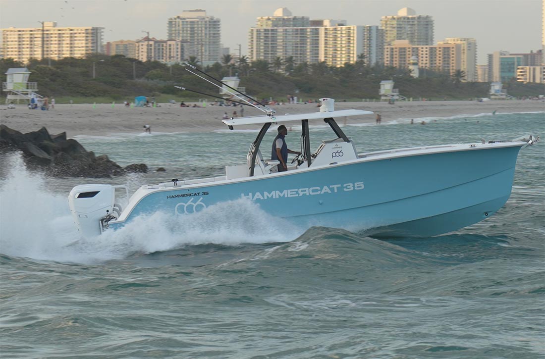 Comfortable seating aboard a HammerCat